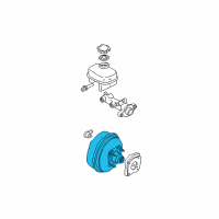 OEM Oldsmobile Aurora Power Brake Booster Assembly Diagram - 88967235