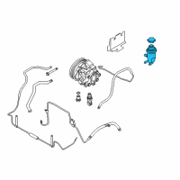 OEM 2013 Ford Transit Connect Power Steering Pump Reservoir Diagram - BT1Z-3E764-A