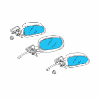 OEM Ram Dakota Glass-Mirror Replacement Diagram - 5175542AA