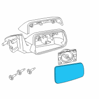 OEM 2008 Ford Focus Mirror Glass Diagram - 8S4Z-17K707-A