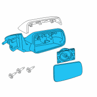 OEM 2009 Ford Focus Mirror Assembly Diagram - 8S4Z-17682-BA