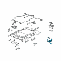 OEM 2011 Cadillac STS Dome Lights Diagram - 20775014