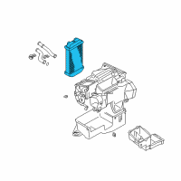 OEM 2000 Toyota 4Runner Heater Core Diagram - 87107-35060