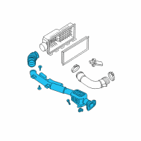 OEM 2006 Nissan Frontier Duct Assembly-Air Diagram - 16554-EA000