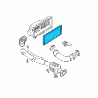 OEM 2016 Nissan Frontier Air Filter Diagram - 16546-EA000