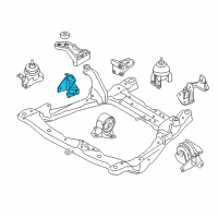 OEM 2008 Kia Amanti Bracket-Roll Support Diagram - 452163A520