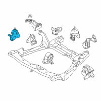 OEM 2007 Kia Amanti Engine Mounting Bracket Assembly Diagram - 218103F950