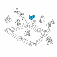 OEM 2008 Kia Amanti Bracket-Roll Support Diagram - 452173A300