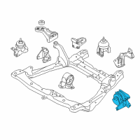 OEM 2009 Kia Amanti Bracket Assembly-Transmission Mounting Diagram - 218303F950