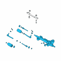 OEM 2018 Infiniti Q70 Power Steering Gear & Linkage Assembly Diagram - 49001-3WG0A