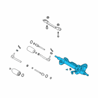 OEM 2014 Infiniti Q70 Power Steering Gear Assembly Diagram - 49200-3WG0A