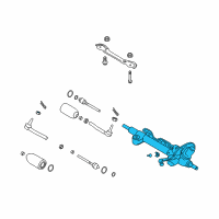 OEM 2018 Infiniti Q70 Power Steering Gear Assembly Diagram - 49200-3WG0A