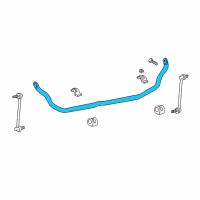 OEM Dodge Caravan Bar-Front SWAY Diagram - 4743026AA