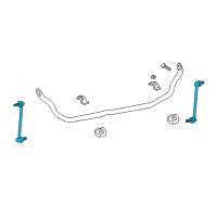 OEM 2002 Dodge Grand Caravan Link-STABILIZER Bar Diagram - 4743669AC