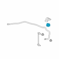 OEM 2010 Honda Fit Bush, Front Stabilizer Holder Diagram - 51306-TK6-A01