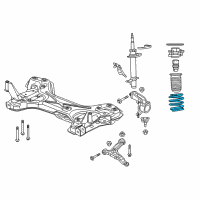 OEM 2015 Ram ProMaster 1500 Front Coil Spring Left Diagram - 68214916AA