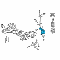 OEM 2016 Ram ProMaster 3500 Front Knuckle Left Diagram - 68280708AA