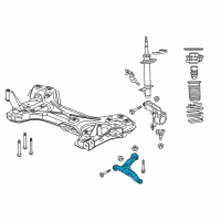 OEM 2015 Ram ProMaster 1500 Suspension Control Arm (Front Left Lower) Promaster Diagram - 68157803AB