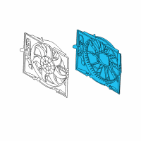 OEM BMW 528xi Fan Shroud Diagram - 17-42-7-569-921