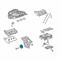 OEM 2019 Cadillac ATS Vibration Damper & Pulley Diagram - 12700427