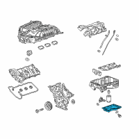 OEM 2018 Cadillac ATS Lower Oil Pan Diagram - 12673902