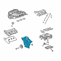 OEM Chevrolet Front Cover Diagram - 12704638