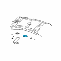 OEM 1997 Chevrolet Malibu Dome Lamp *Shale Diagram - 22603341