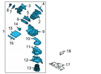 OEM 2022 Kia Carnival Blower Unit Diagram - 97207R5000