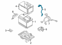 OEM Hyundai Tucson SENSOR ASSY-BATTERY Diagram - 37180-CW000