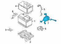 OEM 2022 Hyundai Tucson WIRING ASSY-BATTERY Diagram - 91850-CW010