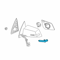 OEM 2017 Chevrolet Traverse Lamp Asm-Outside Rear View Mirror Turn Signal Diagram - 20832959