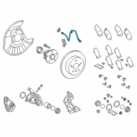 OEM 2018 Toyota C-HR Brake Hose Diagram - 90947-A2108