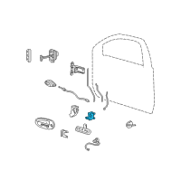 OEM 2005 Ford Freestyle Door Lock Actuator Diagram - 5F9Z5421812AA