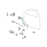 OEM 2008 Ford Taurus X Lock Rod Diagram - 5F9Z-7421851-AA