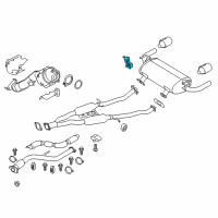 OEM 2017 Infiniti Q60 Mounting-Exhaust, Rubber Diagram - 20651-4GA0A