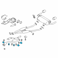 OEM Infiniti Q50 Clamp-Heat Insulator Diagram - 20561-4GA0B