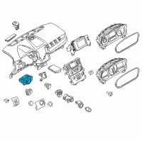OEM 2015 Ford Police Interceptor Utility Headlamp Switch Diagram - CT4Z-11654-BA