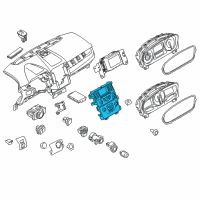 OEM 2014 Ford Edge Climate Control Module Diagram - ET4Z18842AA