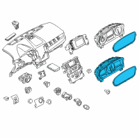 OEM 2014 Ford Edge Cluster Assembly Diagram - ET4Z-10849-GA