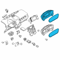 OEM 2013 Ford Edge Cluster Assembly Diagram - DT4Z-10849-AA