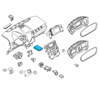 OEM 2014 Ford Edge Dash Control Unit Diagram - DT4Z-19980-G