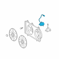 OEM Toyota Camry Fan Motor Diagram - 16363-0V130