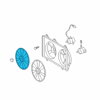 OEM 2017 Toyota Camry Fan Blade Diagram - 16361-0V430