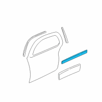 OEM 2003 Buick Regal Body Side Molding Diagram - 10265384