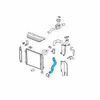 OEM Chevrolet HHR Radiator Outlet Front Hose (Lower) Diagram - 15940317