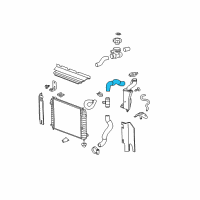 OEM 2010 Chevrolet HHR Radiator Outlet Rear Hose (Lower) Diagram - 15940319