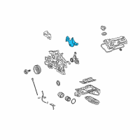 OEM 2010 Lexus GS450h Cover Sub-Assy, Engine Diagram - 12602-31013