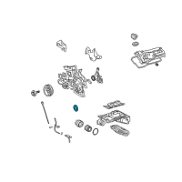 OEM Toyota FJ Cruiser Front Cover Seal Diagram - 90311-A0005