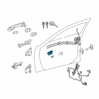 OEM 2016 Lexus ES350 Door Inside Handle Sub-Assembly, Right Diagram - 69205-33130-C0