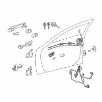 OEM 2015 Lexus ES300h Cable Assembly, Front Door Diagram - 69750-06180